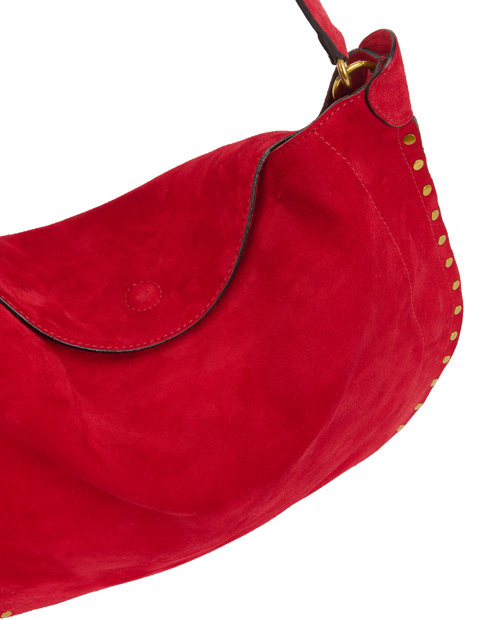 Oskan Soft Hobo, &pound;350, Handbags, Red, Suede, Other view